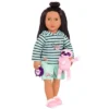 Our Generation Sleepy Sloth Pajama Outfit With Soft Plush For 18" Dolls