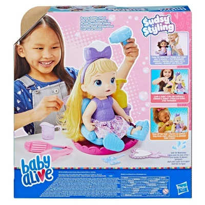 Baby Alive Sudsy Styling Baby Doll - Blonde Hair 3 Baby Alive Sudsy Styling Baby Doll - Blonde Hair - Image 3