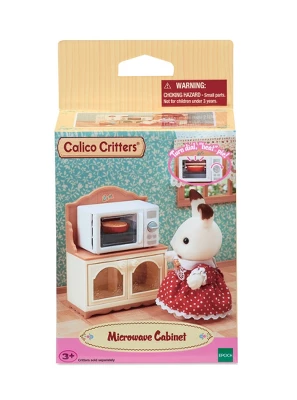 Calico Critters Microwave Cabinet, Dollhouse Furniture And Accessories With "Working" Features 4 Calico Critters Microwave Cabinet, Dollhouse Furniture And Accessories With "Working" Features - Image 4