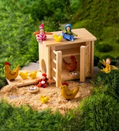 HearthSong Wooden Chicken Coop With Real Working Doors And Ramp For Imaginative Play, Measures 9_"L X 5_"W X 8"H -Doll Sale Shop GUEST 0caaa452 2be3 4ce6 a991 5694fbfe4561