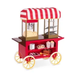 Our Generation Retro Pretzel & Popcorn Play Food Stand For 18" Dolls - Poppin' Plenty Snack Cart -Doll Sale Shop GUEST 0e6303ff 2763 46d4 bd5d 86a42556c3b1