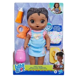 Baby Alive Change 'n Play Baby Doll - Black Hair