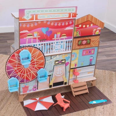 Kidkraft Ferris Wheel Fun Beach House Wooden 360-Play Dollhouse With 19 Accessories 3 Kidkraft Ferris Wheel Fun Beach House Wooden 360-Play Dollhouse With 19 Accessories - Image 3