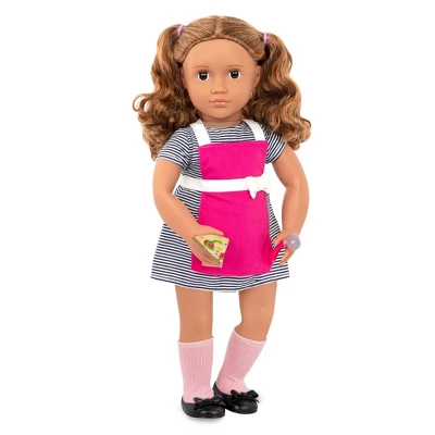 Our Generation Isa With Storybook & Outfit 18" Posable Cooking Doll 1 Our Generation Isa With Storybook & Outfit 18" Posable Cooking Doll