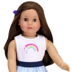 Sophia’s Rainbow Shirt And Striped Skirt For 18" Dolls, Multicolor -Doll Sale Shop GUEST 160d164b 46ec 45fd adfb cab8110d99d8