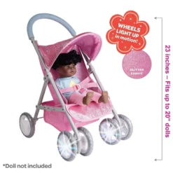 Adora Baby Doll Stroller Glam Glitter Medium Shade Stroller, Sparkly & Glittery, Fits Dolls Up To 20 Inches -Doll Sale Shop GUEST 16470ad3 7789 4c47 81a5 d7ee05f2c8b2