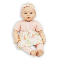 Madame Alexander 18" Small Wonders Sweet & Happy Baby Bedtime Set- Pink