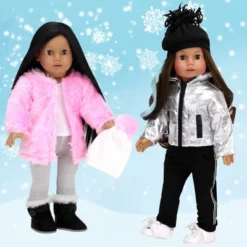 Sophia’s Coat, Winter Hat, Leggings And Boots For 18" Dolls, Pink -Doll Sale Shop GUEST 21dcb099 5c07 4e32 9a32 1beac41688d6