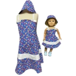 Doll Clothes Superstore Matching Girl And Doll Flower Sundress Size 5