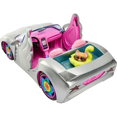 Barbie Extra Vehicle - Sparkly Silver Car 4 Barbie Extra Vehicle - Sparkly Silver Car - Image 4