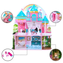Olivia's Little World By Teamson Kids Furnished Castle Dollhouse For 12" Dolls -Doll Sale Shop GUEST 2550dc0f 3010 4f04 b250 fec3296501c9