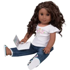 Dress Along Dolly Metal Laptop Computer With Carrying Bag For American Girl Doll -Doll Sale Shop GUEST 26a6ae8f 3758 4ba4 9b92 83877a82a313