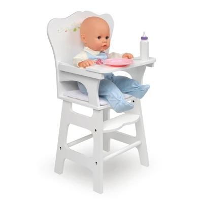 Badger Basket White Rose Doll High Chair 3 Badger Basket White Rose Doll High Chair - Image 3