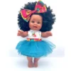 Orijin Bees Natural Ella 12" Baby Bee Doll - Black Hair With Brown Eyes