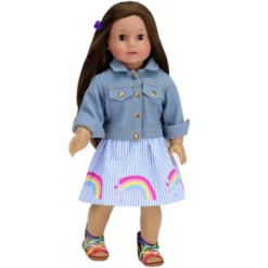 Sophia’s Rainbow Shirt And Striped Skirt For 18" Dolls, Multicolor -Doll Sale Shop GUEST 2fd17c73 b05d 4507 97ba f7020131084d