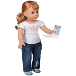 Dress Along Dolly Metal Laptop Computer With Carrying Bag For American Girl Doll -Doll Sale Shop GUEST 314c769b bbeb 4171 b74e 51c0421d5695