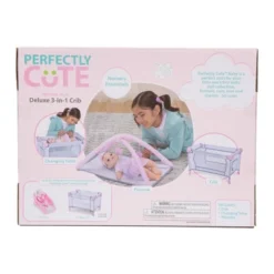 Perfectly Cute Deluxe 3 In 1 Play Crib For Baby Doll 9 Perfectly Cute Deluxe 3 In 1 Play Crib For Baby Doll -Doll Sale Shop GUEST 34d38fee ed64 41a1 849f ae683e31c5ba