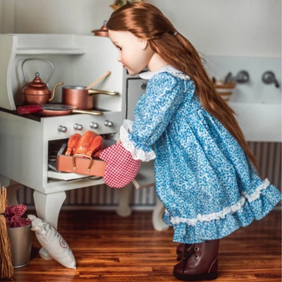 The Queen's Treasures 18 Inch Doll 1930's Style Wooden Stove & Oven 2 The Queen's Treasures 18 Inch Doll 1930's Style Wooden Stove & Oven - Image 2