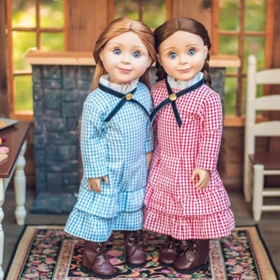 The Queen's Treasures 18 Inch Doll Clothes Set Of 2 Little House Dresses 1 The Queen's Treasures 18 Inch Doll Clothes Set Of 2 Little House Dresses