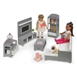 Media Room Furniture Set For 18" Dolls - Gray/White -Doll Sale Shop GUEST 52796a88 829c 4f64 9ade b46feadc0e23
