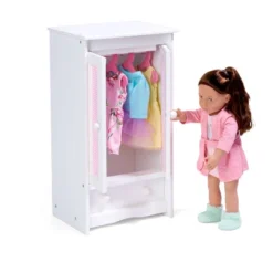 Badger Basket Doll Armoire W/ Hangers - White/Pink 8 Badger Basket Doll Armoire W/ Hangers - White/Pink -Doll Sale Shop GUEST 52a7027a 0810 4fb7 83b3 03bdc2542974