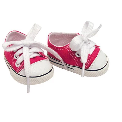 Sophia's - 18" Doll - Canvas Sneakers - Hot Pink 1 Sophia's - 18" Doll - Canvas Sneakers - Hot Pink