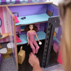 KidKraft 2-in-1 Wooden Hotel & Waterslide Dollhouse -Doll Sale Shop GUEST 5a88a2d9 6cab 4a36 8f41 d8085043d54c