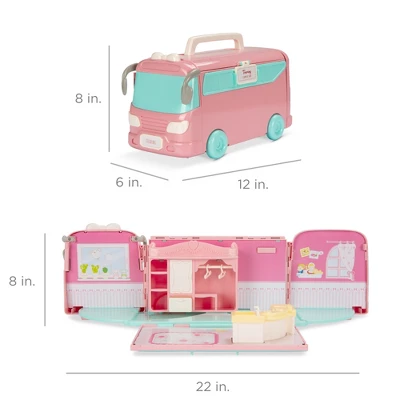 Best Choice Products Camper Van Playset Pretend Play Dollhouse Toy With 54 Accessories And Tiny Critters For Kids 6 Best Choice Products Camper Van Playset Pretend Play Dollhouse Toy With 54 Accessories And Tiny Critters For Kids - Image 6
