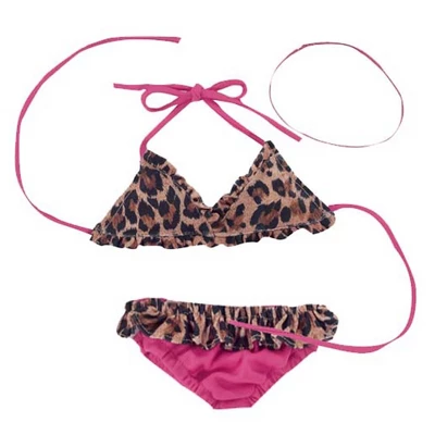Sophia’s Leopard Print Bikini Swimsuit For 18” Dolls, Tan/Hot Pink 1 Sophia’s Leopard Print Bikini Swimsuit For 18” Dolls, Tan/Hot Pink