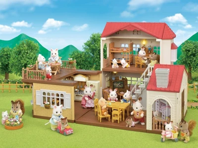 Calico Critters Red Roof Grand Mansion Gift Set, Dollhouse Playset With 3 Figures, Furniture, Vehicle And Accessories 6 Calico Critters Red Roof Grand Mansion Gift Set, Dollhouse Playset With 3 Figures, Furniture, Vehicle And Accessories - Image 6