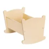 Kaplan Early Learning Wooden Doll Cradle With Pillow And Blanket Bedding