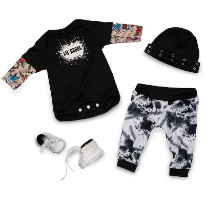 Paradise Galleries Reborn Toddler Boy Doll Lil' Rebel, 21 Inch With Black Rooted Hair And Blue Eyes, Made In GentleTouch Vinyl 4 Paradise Galleries Reborn Toddler Boy Doll Lil' Rebel, 21 Inch With Black Rooted Hair And Blue Eyes, Made In GentleTouch Vinyl - Image 4