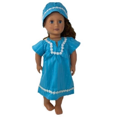 Doll Clothes Superstore Matching Girl And Doll Dress With Hat Size 3 3 Doll Clothes Superstore Matching Girl And Doll Dress With Hat Size 3 - Image 3