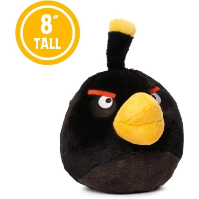 Mighty Mojo Angry Birds Bomb Black Bird Plush Doll 8" 2 Mighty Mojo Angry Birds Bomb Black Bird Plush Doll 8" - Image 2