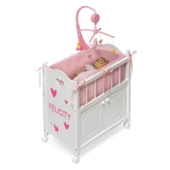 Badger Basket Cabinet Doll Crib With Gingham Bedding And Free Personalization Kit - White/Pink 14 Badger Basket Cabinet Doll Crib With Gingham Bedding And Free Personalization Kit - White/Pink -Doll Sale Shop GUEST 6f8c47a0 3671 41ba 8704 a93504dcec33