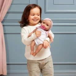 LullaBaby Doll With 2pc Outfit And Pink Pacifier