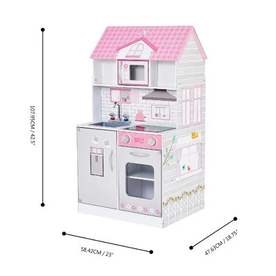 Teamson Kids 'Wonderland' Children's 2 In 1 Doll House & Play Kitchen TD-12515P 7 Teamson Kids 'Wonderland' Children's 2 In 1 Doll House & Play Kitchen TD-12515P - Image 7