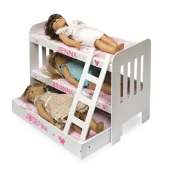 Badger Basket Trundle Doll Bunk Bed With Ladder And Free Personalization Kit - White/Pink -Doll Sale Shop GUEST 782b756a 572b 48fe 9e31 6c57e25f0c31