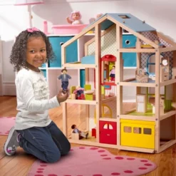 Melissa & Doug Hi-Rise Wooden Dollhouse With Furniture, Garage And Working Elevator 10 Melissa & Doug Hi-Rise Wooden Dollhouse With Furniture, Garage And Working Elevator -Doll Sale Shop GUEST 7a0d0362 ba92 4fea 8d7d cedafeea745f