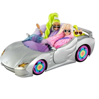 Barbie Extra Vehicle - Sparkly Silver Car 2 Barbie Extra Vehicle - Sparkly Silver Car - Image 2