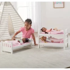Badger Basket 1-2-3 Convertible Doll Bunk Bed With Bedding - Pink/Stripe -Doll Sale Shop GUEST 83f36451 f547 47ed 8c84 acb9fd8d27f1