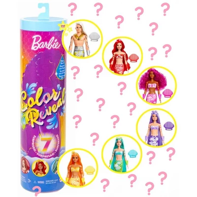 MATTEL Barbie - Color Reveal ! Color Changing Prince Or Princess' Mermaid Doll With 7 Unboxing Surprises 1 MATTEL Barbie - Color Reveal ! Color Changing Prince Or Princess' Mermaid Doll With 7 Unboxing Surprises