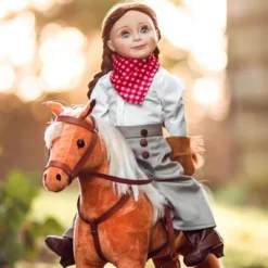 The Queen's Treasures 18 Inch Doll 7 Piece Frontier Girl Outfit And Boots