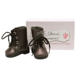 The Queen's Treasures 18 Inch Doll Blue Calico Dress With Brown Lace Up Boots -Doll Sale Shop GUEST 89a923ec 754b 4fdb 971f b848eedac737