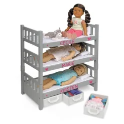 Badger Basket 1-2-3 Convertible Doll Bunk Bed With Baskets And Free Personalization Kit - Executive Gray -Doll Sale Shop GUEST 89ae3fb8 3bd6 49c6 a4de dc2225e068f5
