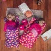 The Queen's Treasures Set Of Two Pink & Purple 18 Inch Doll Sleeping Bags