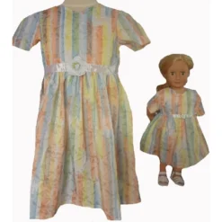 Doll Clothes Superstore Size 10 Matching Girl And Doll Pastel Colors And Glitter Dresses