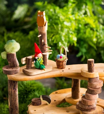 HearthSong - Tree Fort Super Saver Wooden Dollhouse Playset For Kids 2 HearthSong - Tree Fort Super Saver Wooden Dollhouse Playset For Kids - Image 2