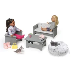 Living Room Furniture Set For 18" Dolls - Gray/White -Doll Sale Shop GUEST 99776066 fd63 4b3a b3a5 cd071a21163e