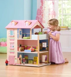 HearthSong Imagine My Place Dollhouse With Turntable And 35-Piece Dollhouse Furniture Set -Doll Sale Shop GUEST a8040158 0aa4 4437 9ba0 4a5286b1b160